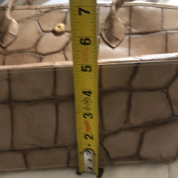 Dooney & Bourke Tan Croc-Embossed Tote - Picture 11 of 11